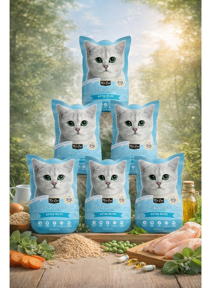 بيتيت بوتش وصفة الكيتن طعام رطب متكامل ومتوازن للقطط الصغيرة 70 جرام (طقم 6 أكياس)